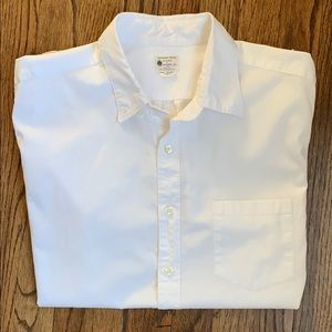 *J. Crew* Men’s White Short Sleeve Shirt